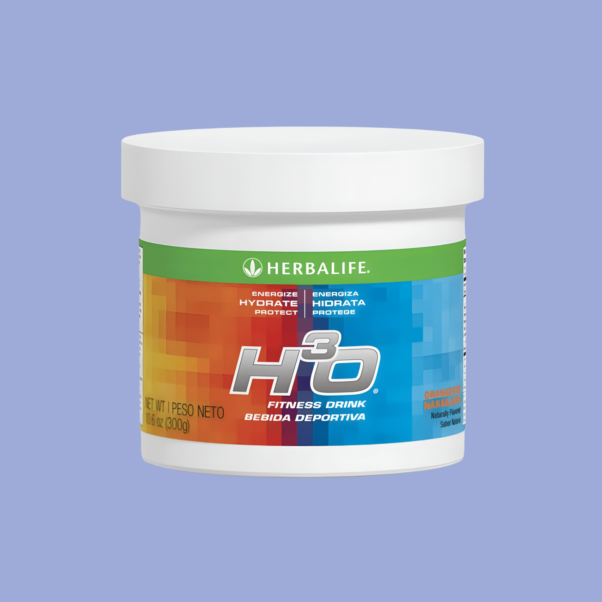 H³O® Fitness Drink: Orangeade Canister 10.6 Oz. - Lecse