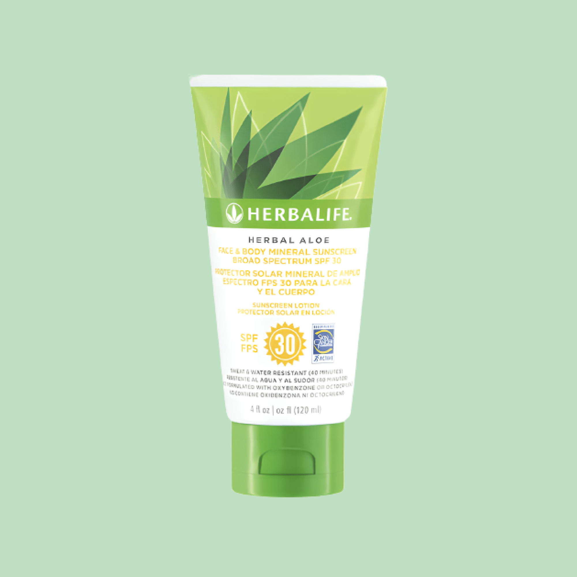 Herbal Aloe Face & Body Sunscreen Broad Spectrum SPF 30 - Lecse