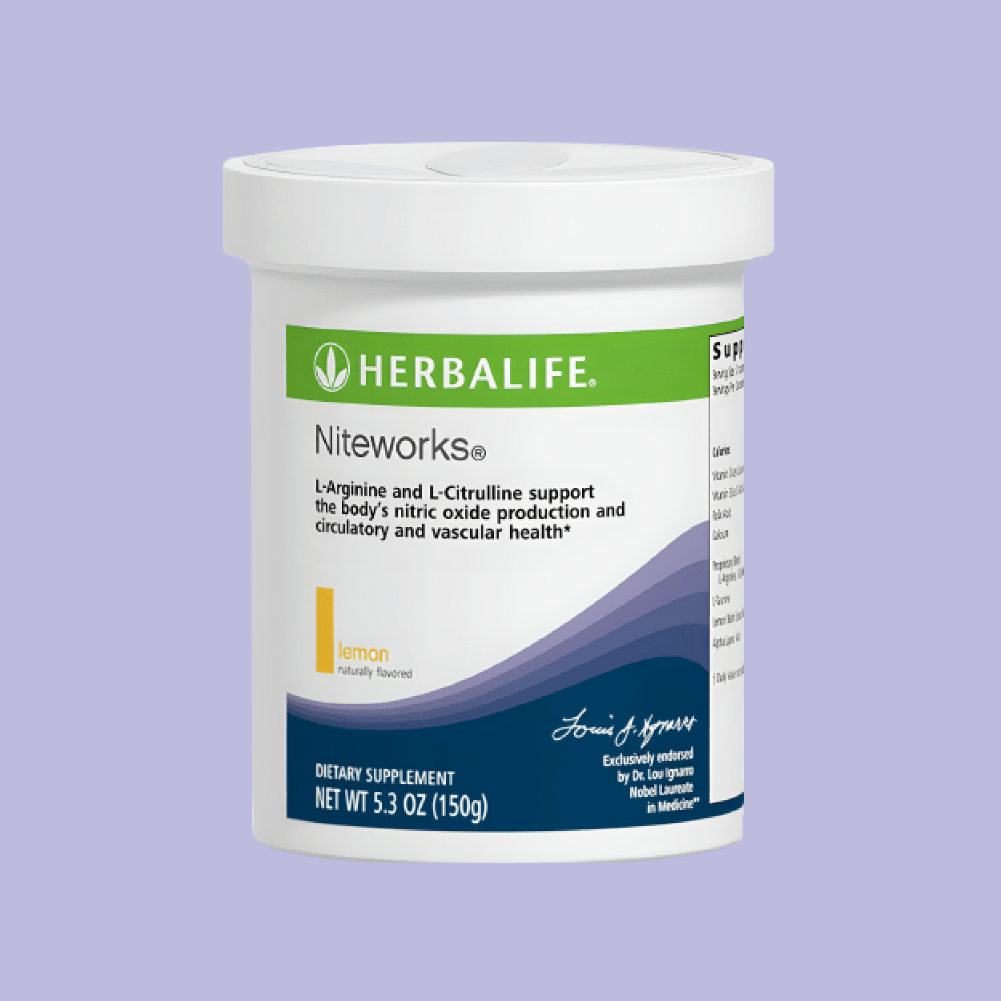 Niteworks®: Lemon 15 Servings 5.3 Oz. - Lecse