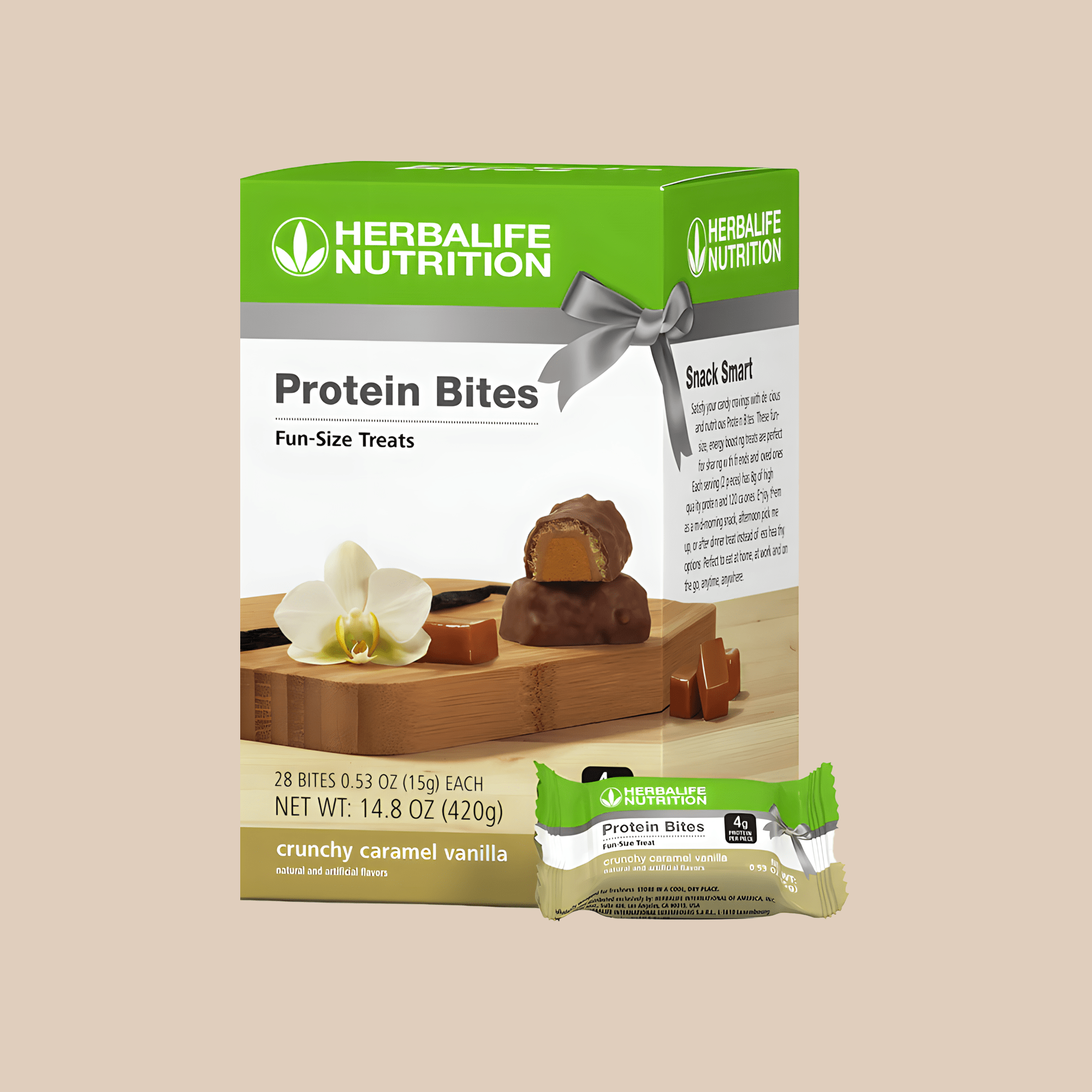 Protein Bites: Crunchy Caramel Vanilla - Lecse
