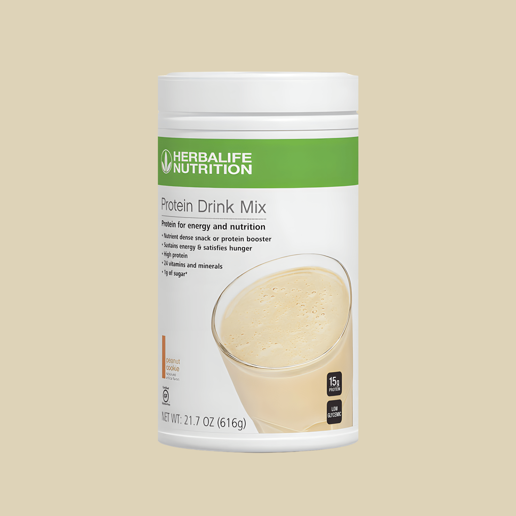Protein Drink Mix: Peanut Cookie 616 g - Lecse