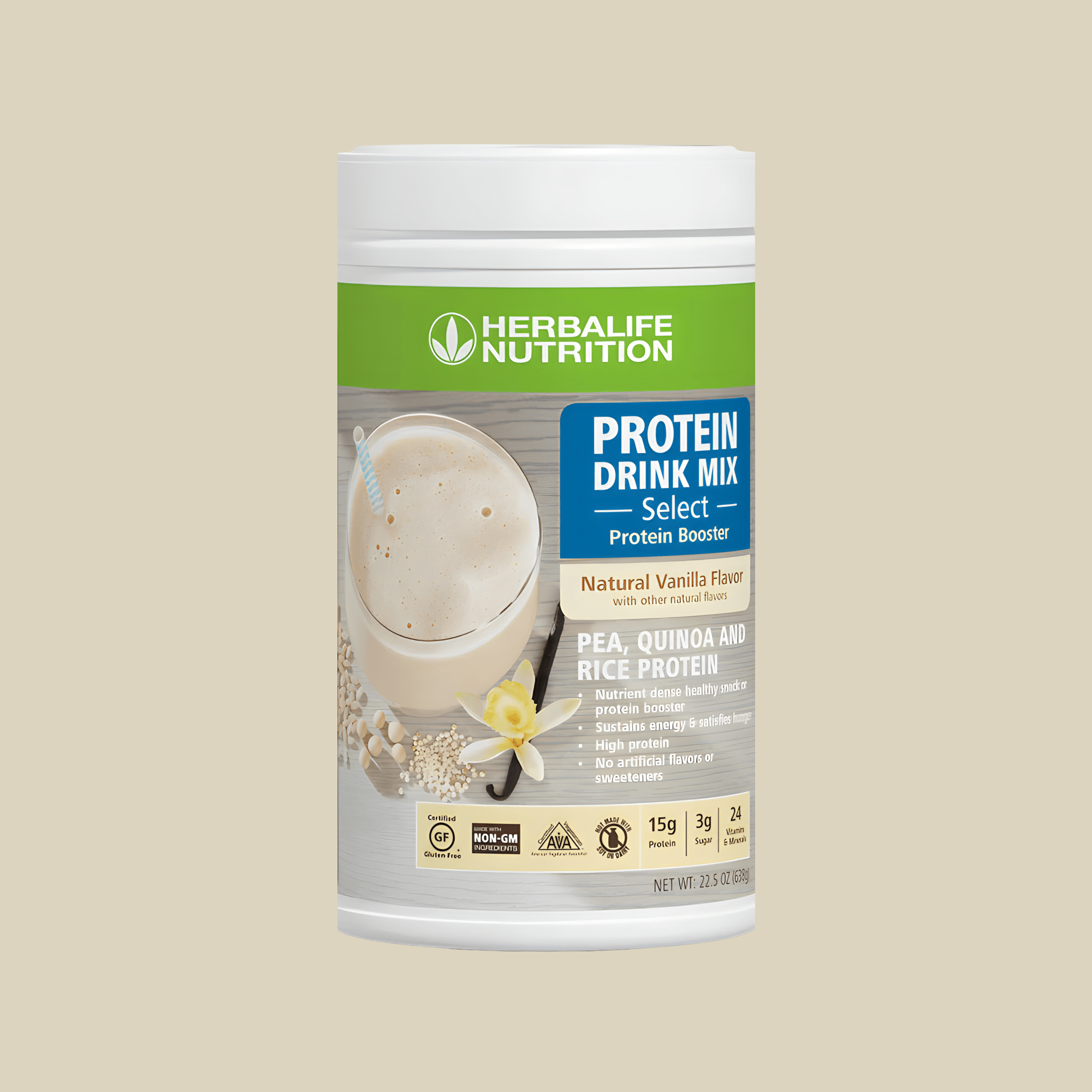 Protein Drink Mix Select: Natural Vanilla flavor - Lecse